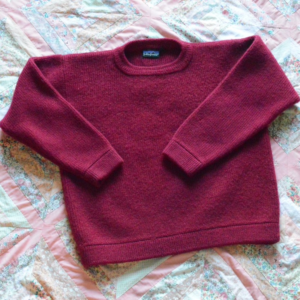 Deep Red Patagonia Sweater